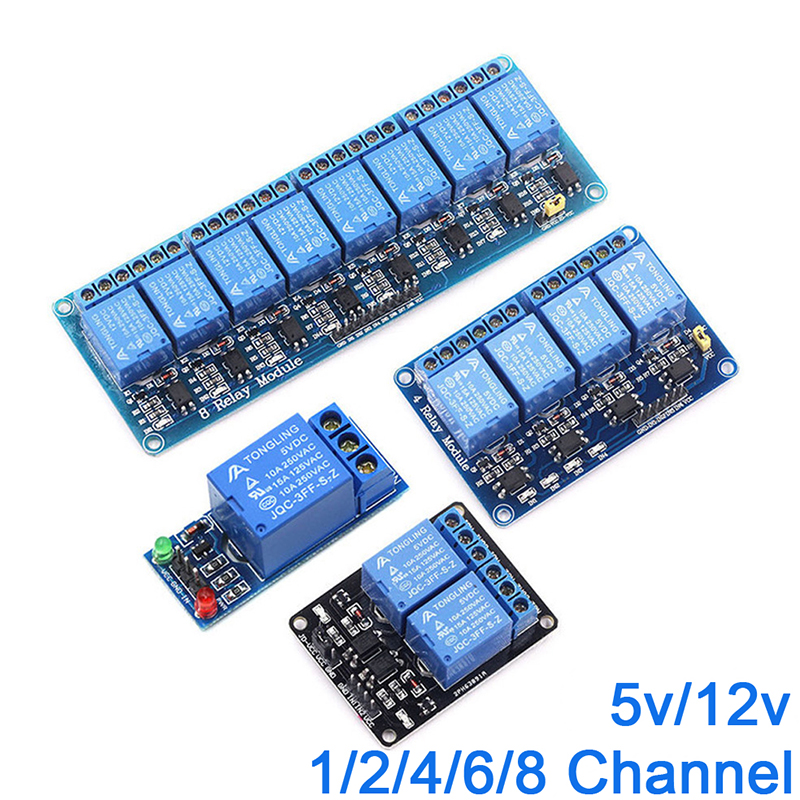 5v 12v 1 2 4 6 8 ウェイリレーモジュール arduino 用 1 2 4 6 8 チャンネルリレーモジュールフォトカプラ付きリレー出力在庫あり