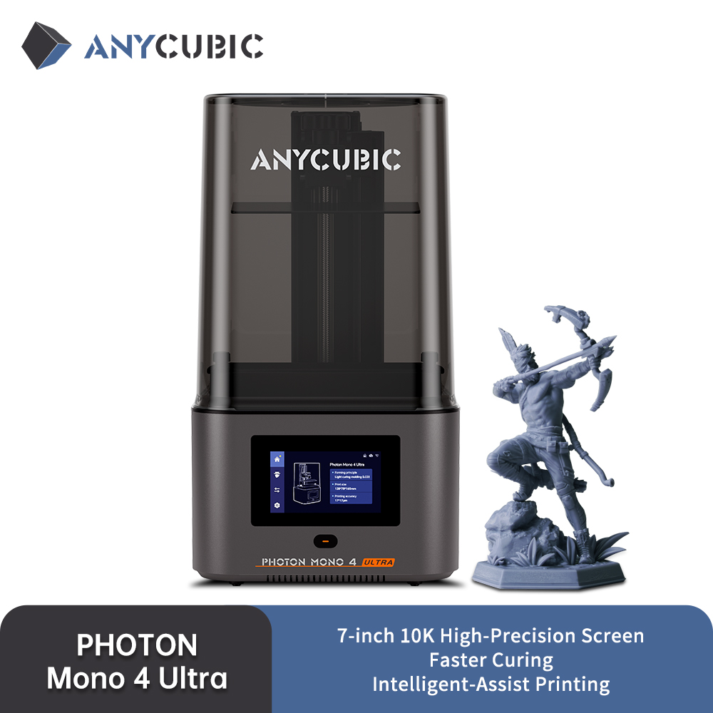 ANYCUBIC Photon Mono 4 Ultra AE Version LCD 3D-printer 7 "10K Hoge precisie UV-hars 3D-printen 2,2L Bouwvolume Grootte 236 mm * 231 mm * 430 mm