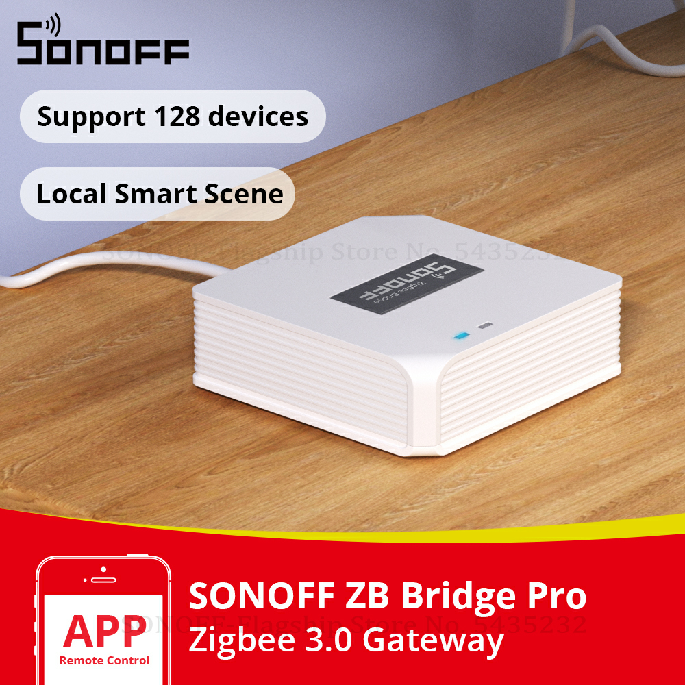 SONOFF ZB สะพาน-P Zigbee สะพาน Pro Smart Gateway Zigbee 3.0สนับสนุนโหมด128อุปกรณ์รีโมทคอนโทรล alexa Google Home