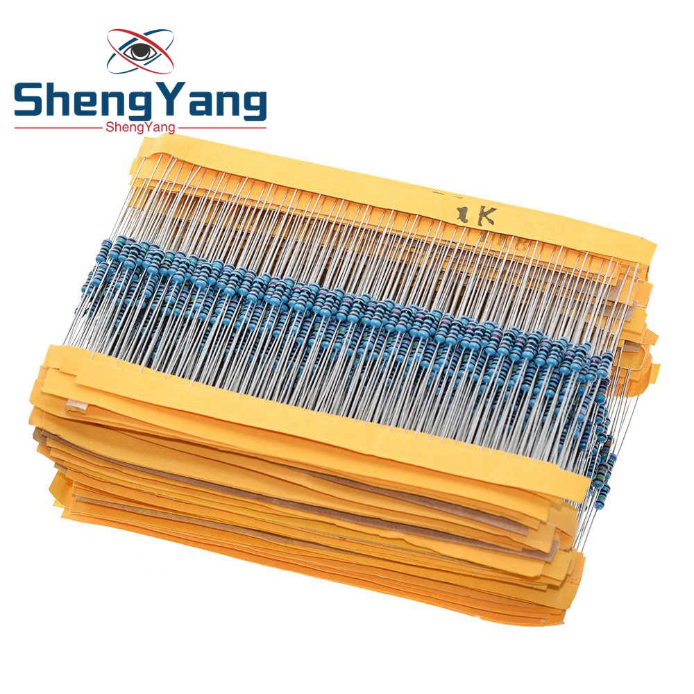 100 Uds 1/4W 1R ~ 22M 1% resistencias de Metal 220R 100R 1K 1,5 K 2,2 K 4,7 K 10K 22K 47K 100K 100 220 1K5 2K2 4K7 resistencias de ohmios