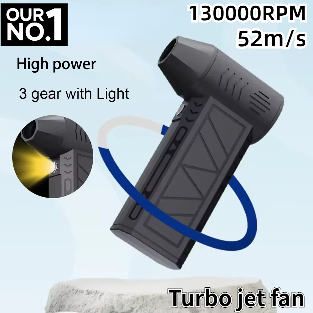 Novo 130000 Rpm mini turbo jet ventilador espanador de ar elétrico velocidade do vento ajustável turbo ventilador violento recarregável com luz para carro