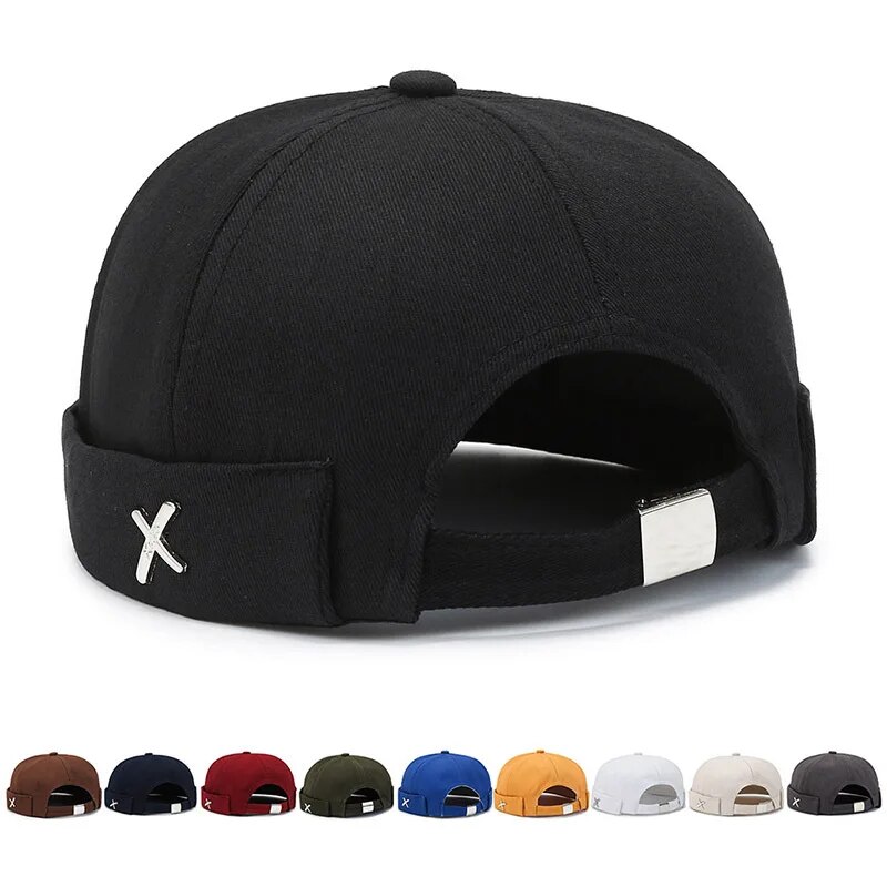Versão coreana para homens e mulheres Guppi Hat, personalidade gorro, chapéu de marinheiro redondo, chapéu do proprietário, rua, novo, primavera