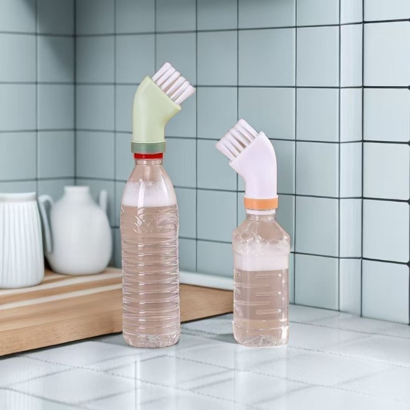 3Pcs Multi-Surface Cleaning Brush for Hard-to-Reach Areas, Wet&Dry Use, Connect to Water Bottle