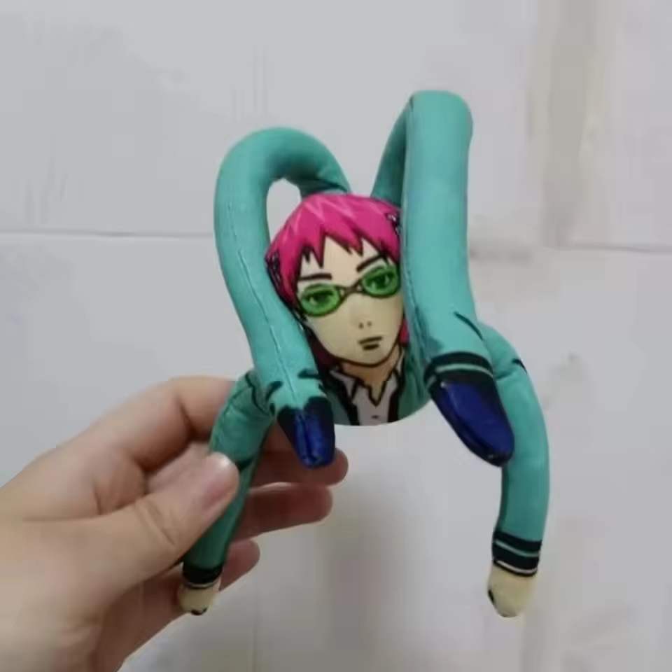 Poupée de cosplay Saiki Kusuo de l'anime La vie désastreuse de Saiki K, figurine abstraite torsadable pour décoration de chambre, cadeau