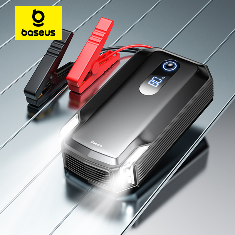 Baseus 20000mAh urządzenie do uruchamiania awaryjnego samochodu Power Bank 2000A 20000mAh ładowarka samochodowa Auto awaryjne urządzenie wspomagające urządzenie rozruchowe Jump Start