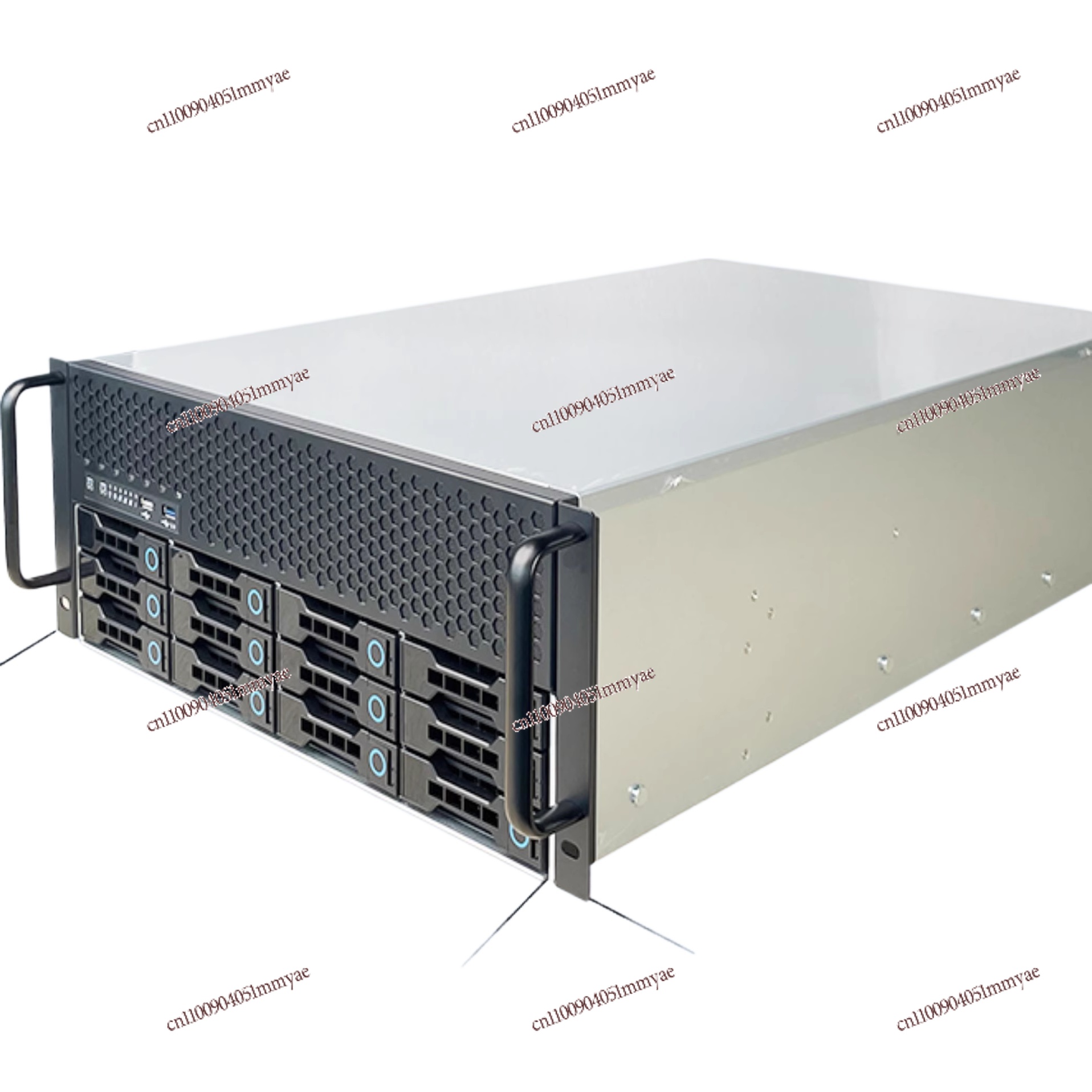 Chassi 4U de 12 baias, Backplane de 6GB, Fonte de Alimentação ATX, Montagem de Servidor, Rackmount, Chassi de Armazenamento NAS Hot-swappable
