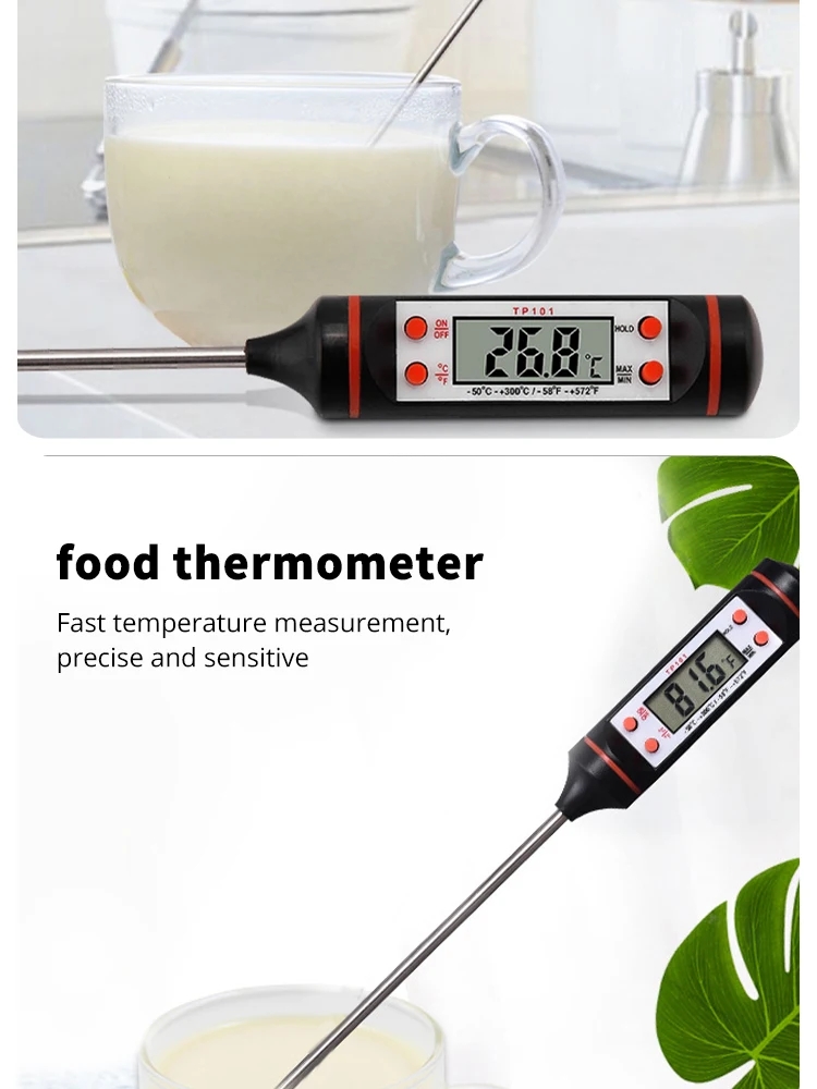 1 stks Voedsel Bakken Digitale Keukenthermometer Elektronische Sonde Type Vloeibare Barbecue BBQ Temperatuur Maatpen