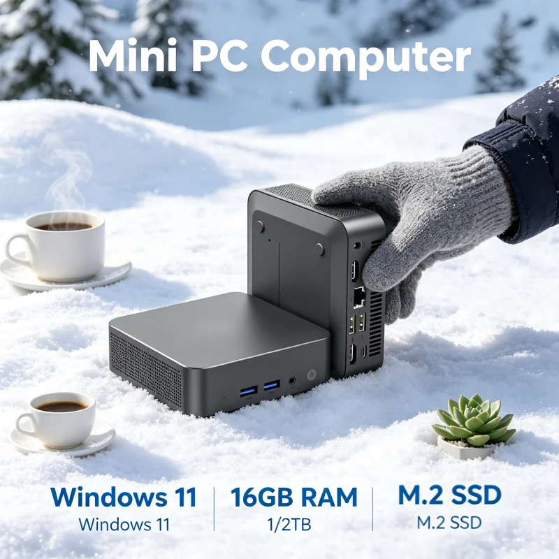 Mini Computadora con Gran Memoria, Core I9 10980HK, Win11 Pro, 32GB RAM, 1TB/2TB SSD, WiFi6, BT5.2, 4K HD, para Juegos, Oficina y Estudio, 3 Años de Garantía