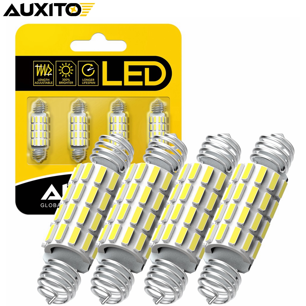 AUXITO C10W C5W LED Canbus sans erreur feston 39mm 42mm LED ressort dôme lumières voiture intérieur ampoule lecture lumière plaque d'immatriculation lampe