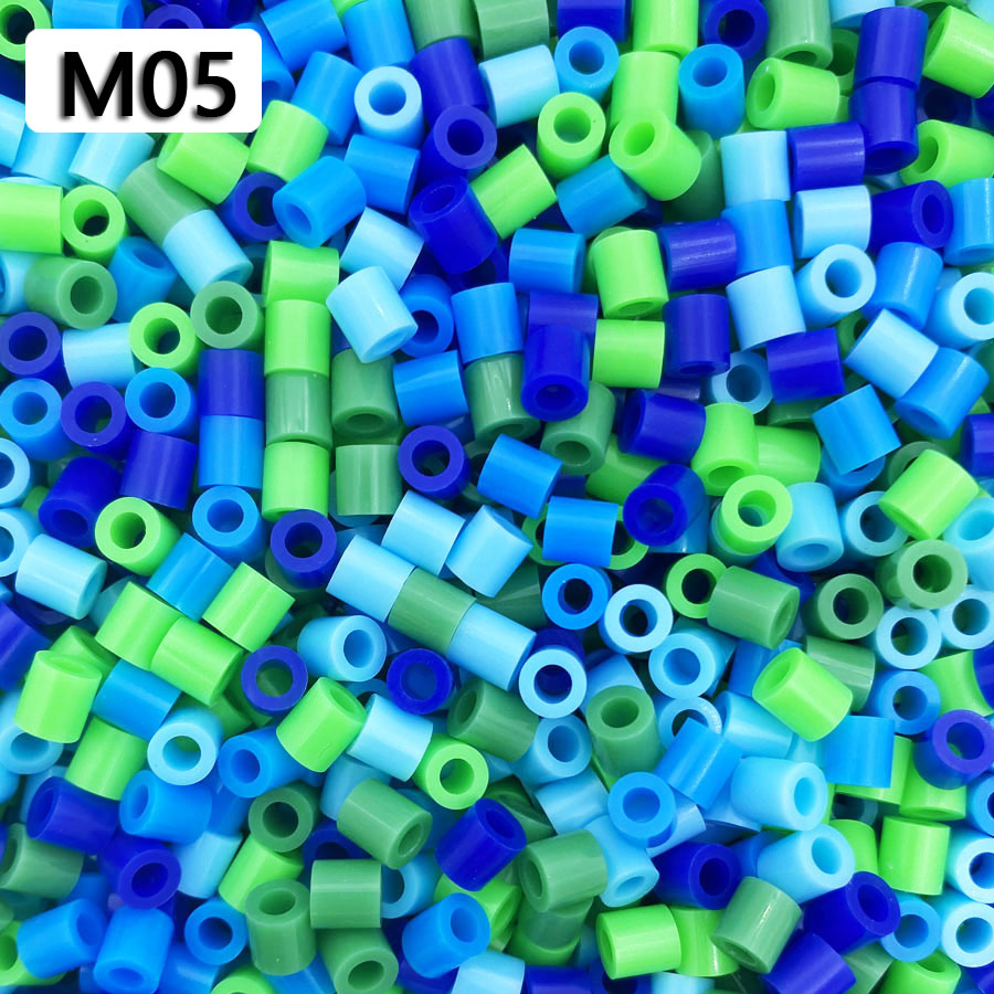 PUPUKOU-Cuentas Hama de 5MM para niños, abalorios de hierro de 1000 piezas píxeles, PUPUKOU, para manualidades, que brillan en la oscuridad, regalo hecho a mano