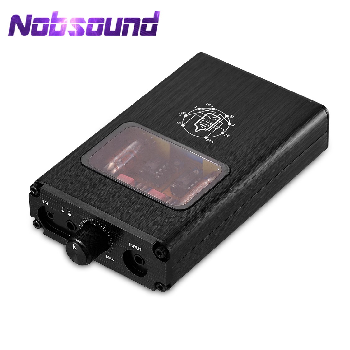Nobsound Little Bear B4-X Przenośny podwójny mono lampowy wzmacniacz słuchawkowy zbalansowany BLK
