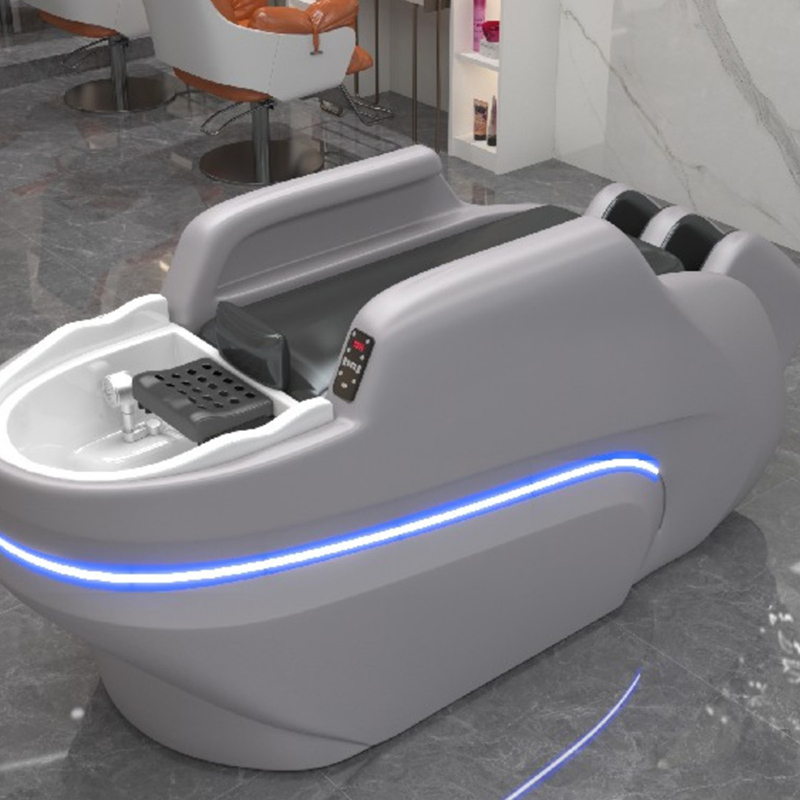 Cama champú sillas lavado peluquería Spa estilista belleza cliente silla reclinable terapia de circulación de agua Attrezzatura de salón Sedia