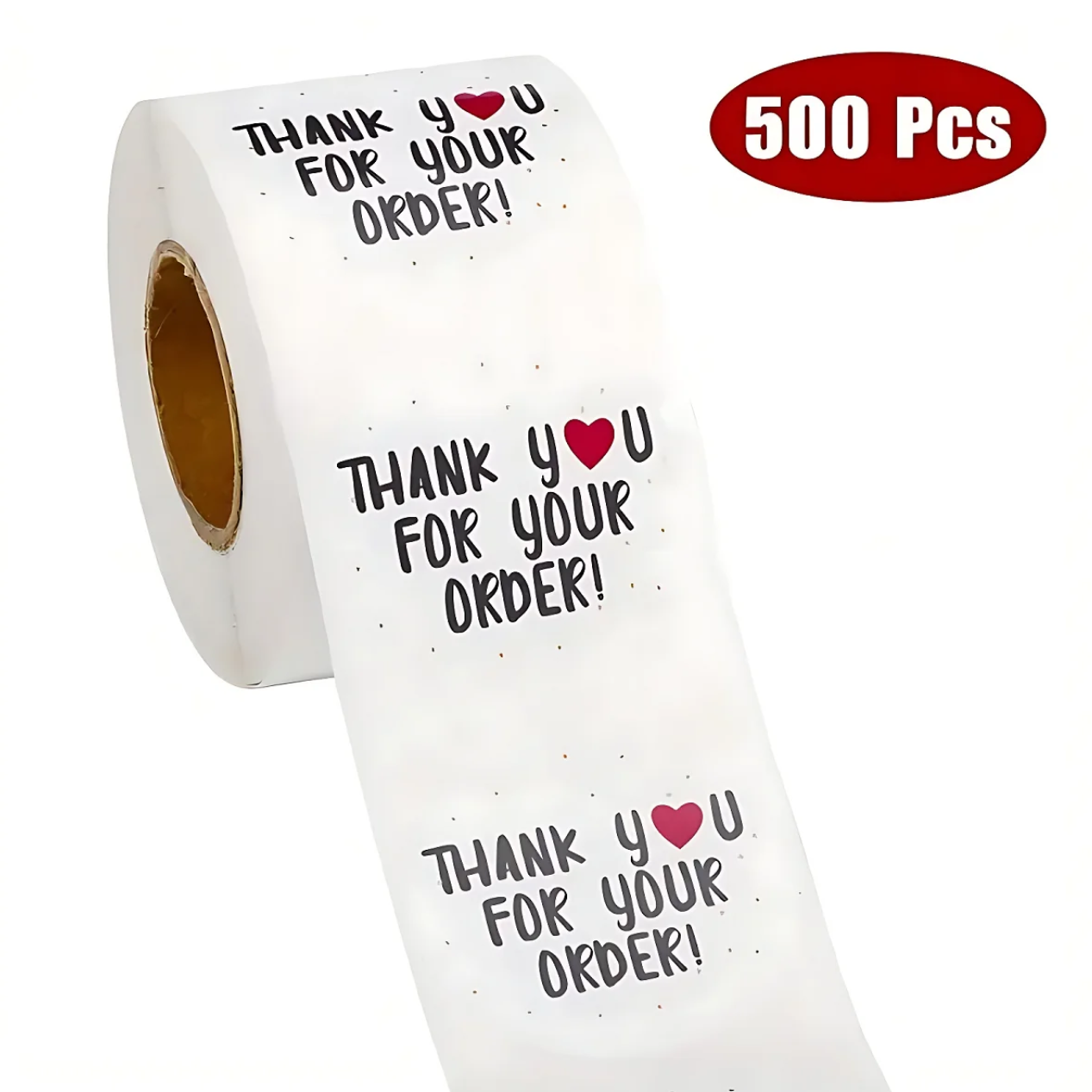 Autocollant merci pour votre Oder, 1 rouleau, 500 pièces, bricolage, petite entreprise, magasin en ligne, emballage, accessoires d'expédition