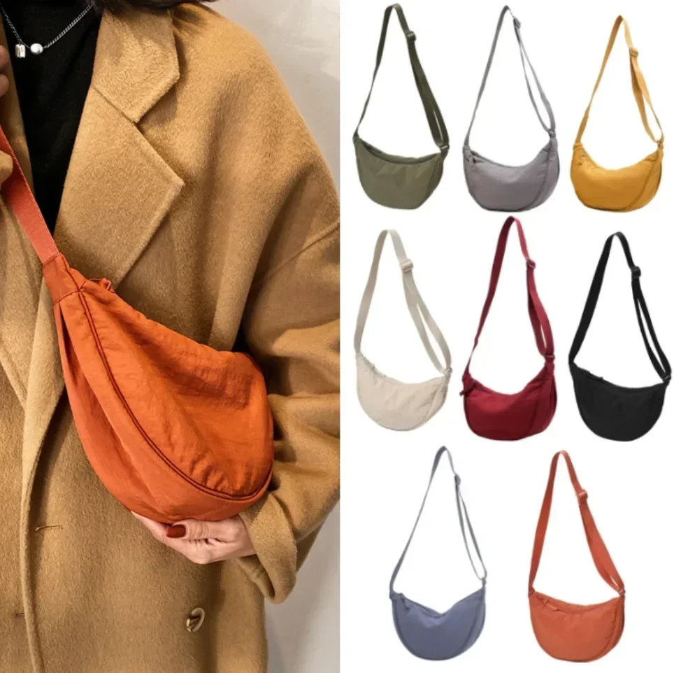 Borsa a tracolla Hobos in nylon casual per donna Borse a tracolla firmate Tote di grande capacità Borsa da viaggio Shopper da donna Borse femminili 2025