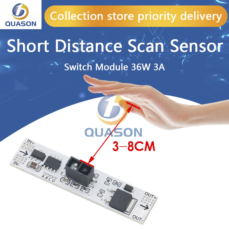 Sensor de escaneo de corta distancia, interruptor de Sensor táctil capacitivo, módulo de interruptor de Sensor de movimiento PIR, voltaje constante 3A para hogar inteligente