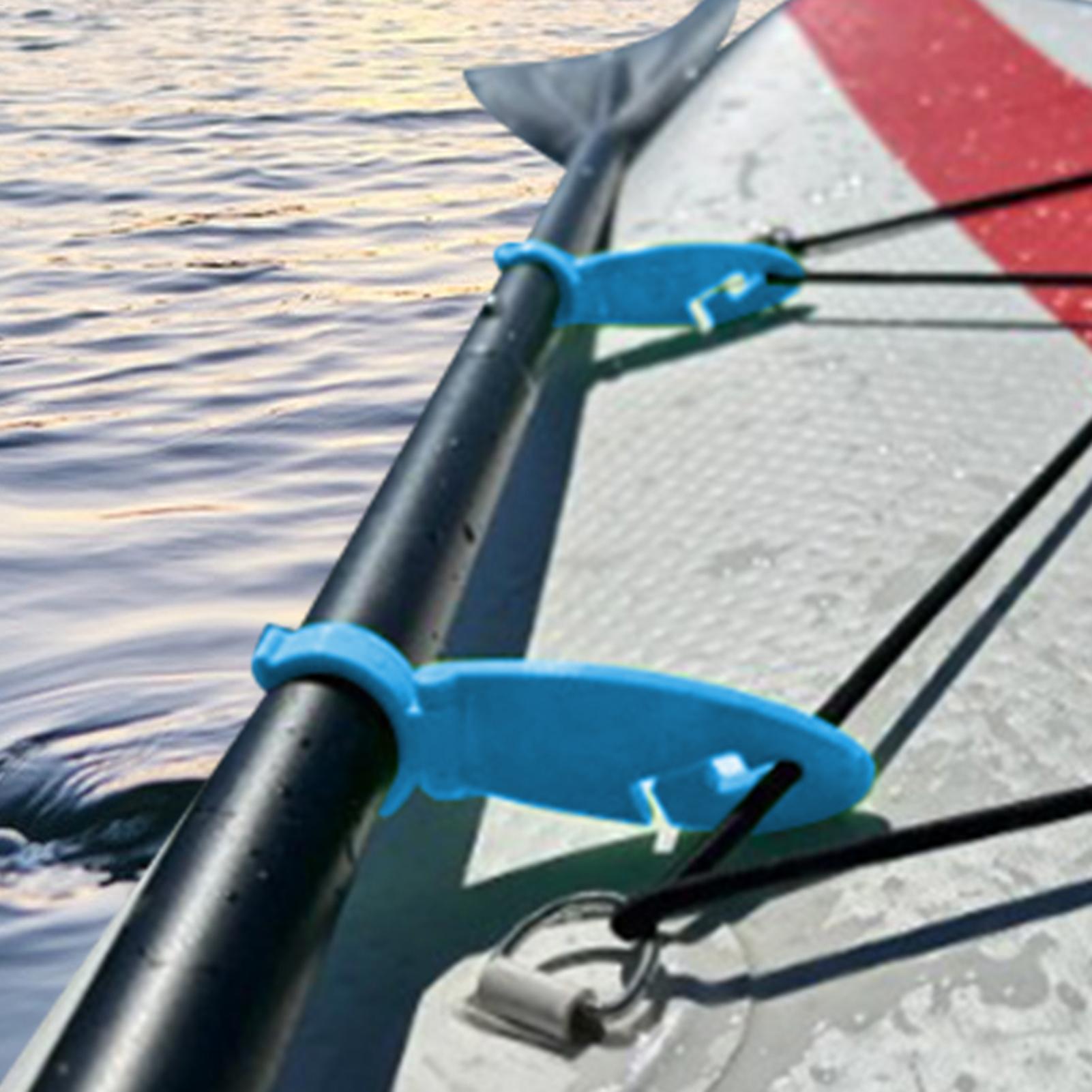 Clips para tabla de Paddle para kayak, abrazadera de fijación expandible, bloqueo a presión, soporte para tabla de Paddle para kayak, 2 uds.