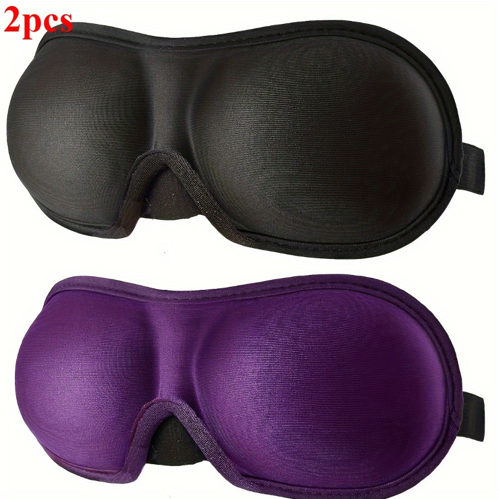 2pcs Fashion Deeper 3D Eye Mask - Shade Cover, Sleep Mask - Ideal for Relaxation