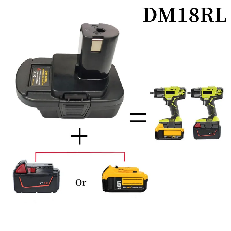 DM18RL Batterij Converter Adapter USB DM20ROB voor RYOBI Converteren voor Dewalt 20V voor Milwaukee Naar 18V batterij Adapter