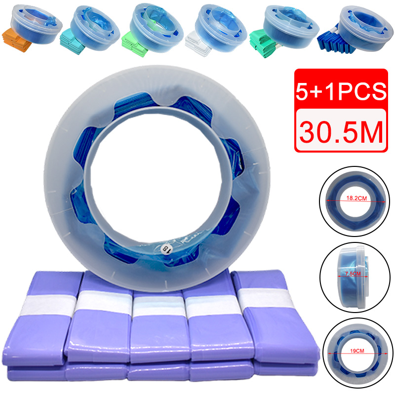 5 + 1 ensemble pour couche Bady de couleur pour Tommee Tippee pour torsion et clic pour seaux à couches Sangenic sac de remplacement des déchets dégradable