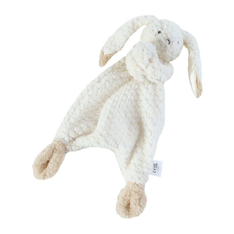 Cobertor segurança para animais pelúcia sensorial calmante, presente para recém-nascidos e crianças pequenas QX2D