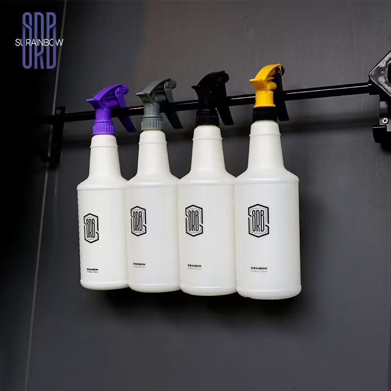 Auto Ultrafijne watermist Cilindrische spuitfles HDPE Chemisch bestendige spray Auto Wash Gieter, Heavy Duty spuitfles