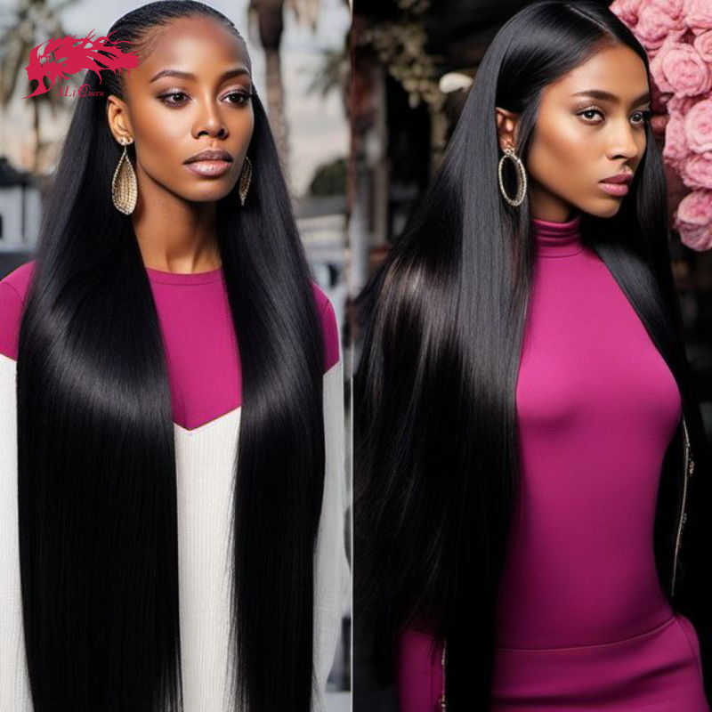 Ali Queen 6X6/7X7 Straight HD Lace Frontal Wig Transparent 13X4&13X6 Front Indina Virgin Human Hair 180 Density