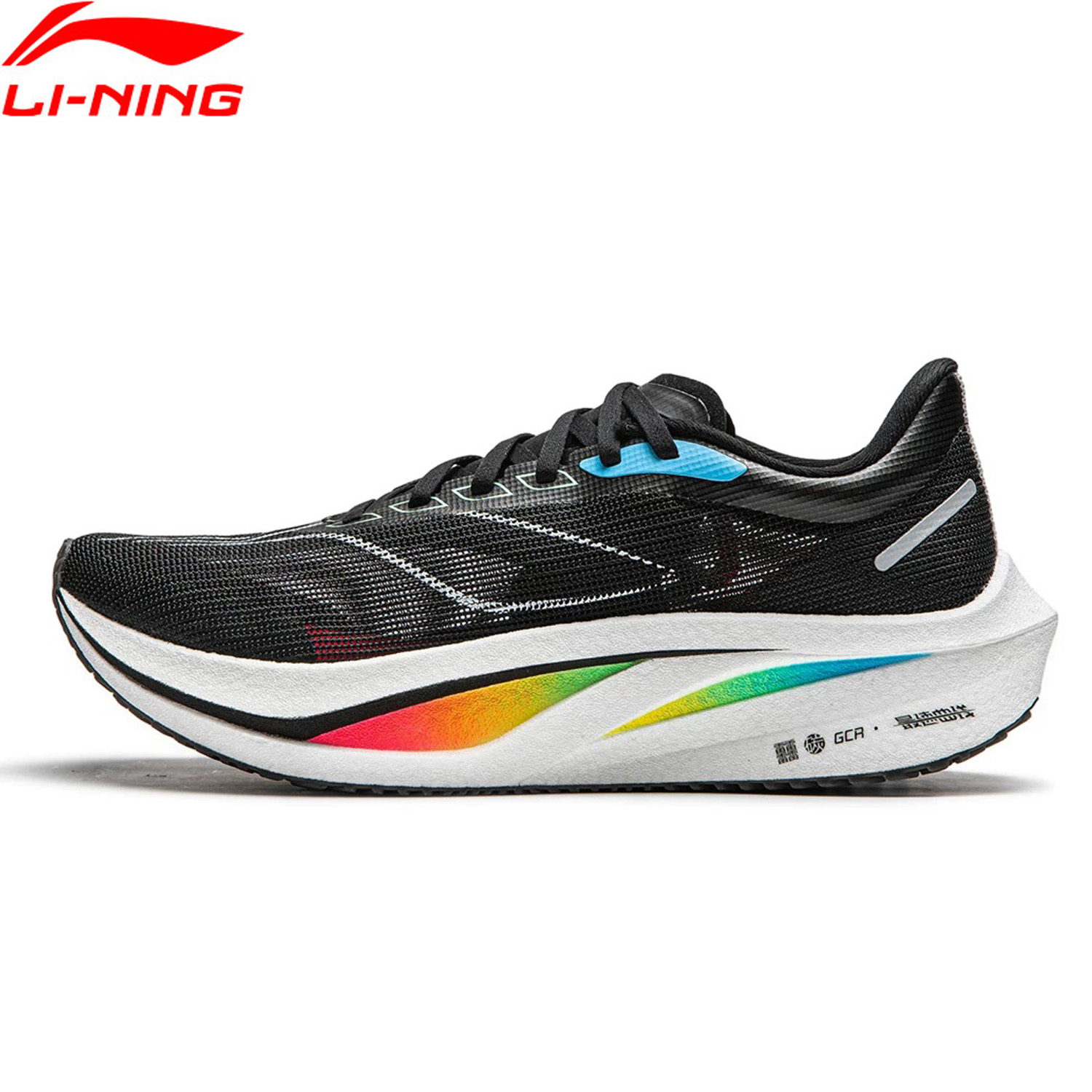 Li-Ning 男性 FEIDIAN 4 チャレンジャーレーシングランニングシューズカーボンファイバープレートブームクッションスポーツシューズ通気性スニーカー ARMU005