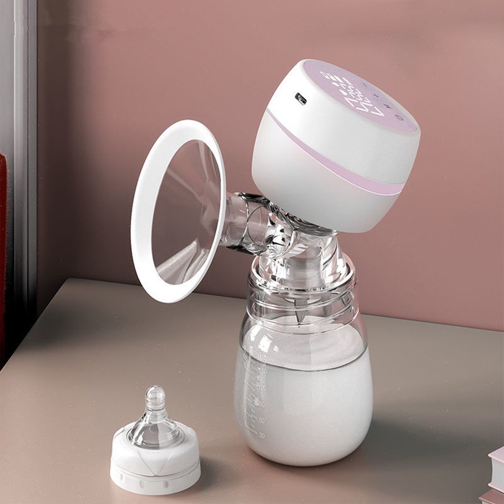 Extractor de leche eléctrico portátil, Extractor de leche silencioso recargable por USB, ordeñador automático, cómodo para amamantar, sin BPA