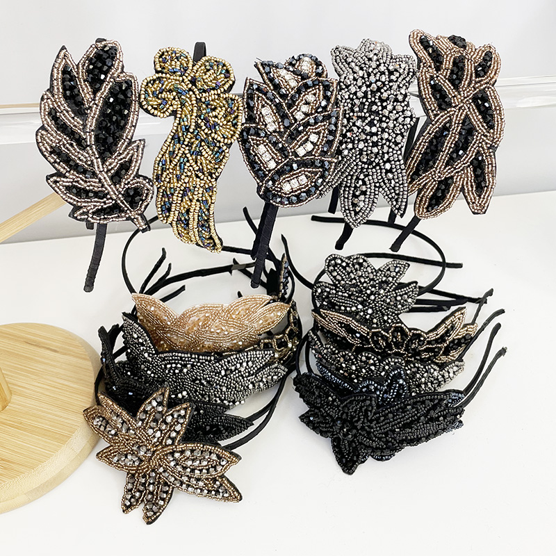 Perline per ragazze Fasce per capelli con fiori Fasce per capelli Accessori per ornamenti per accessori per capelli da donna Commercio all'ingrosso