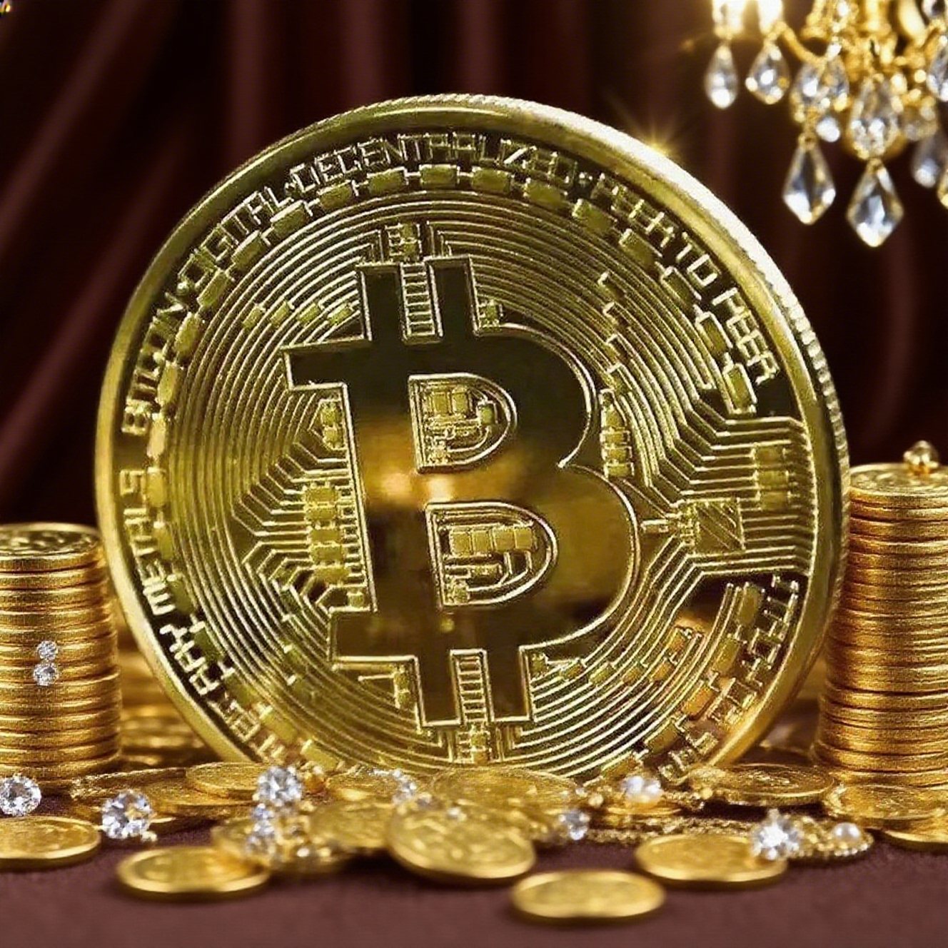 金メッキビットコイン収集コイン、物理的BTC Casasciusメタル記念アートギフト、アンティークイミテーションビット暗号通貨