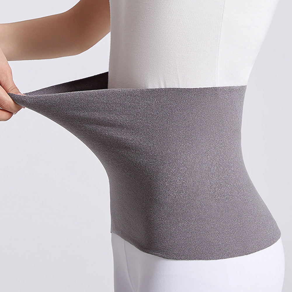 Paño de algodón elástico Unisex, soporte térmico para cintura, Abdomen, espalda, calentador de presión, ropa interior, faja de invierno, soporte para bolsa de estoma