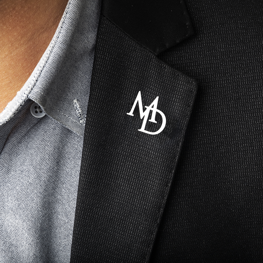 Broche con iniciales personalizadas Tangula para novio, letras iniciales de acero inoxidable para hombre, Pin de solapa, joyería personalizada para padrino de boda