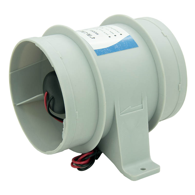 Soplador de sentina para barco, ventilador marino en línea de 12V, ventilador de aire de sentina de 4 pulgadas 235CFM