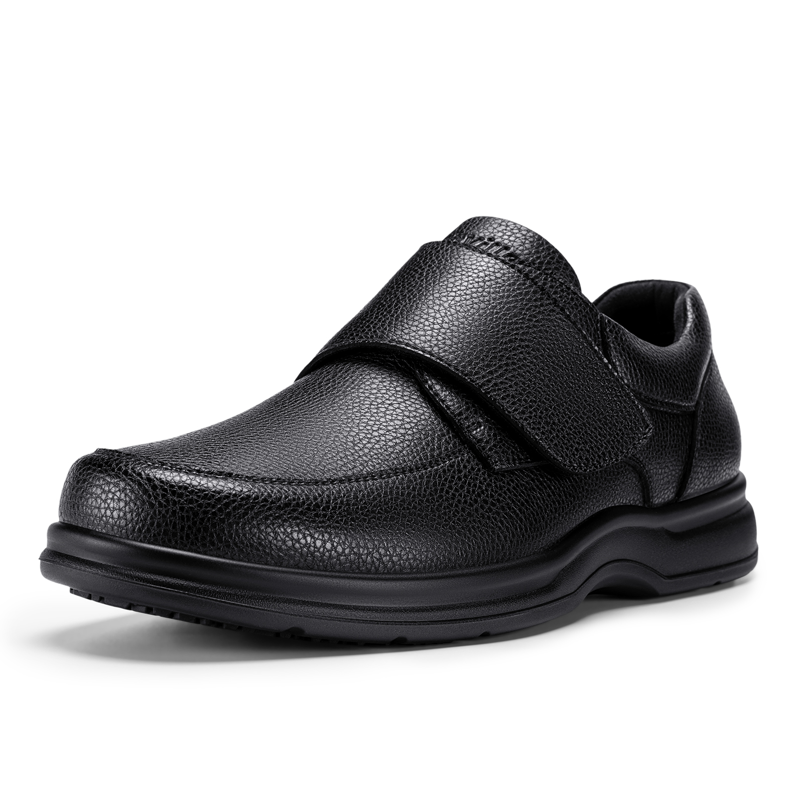 Scarpe da uomo FitVille per diabetici, extra larghe, ortopediche, eleganti, facili da indossare, con supporto per l'arco plantare per piedi gonfi