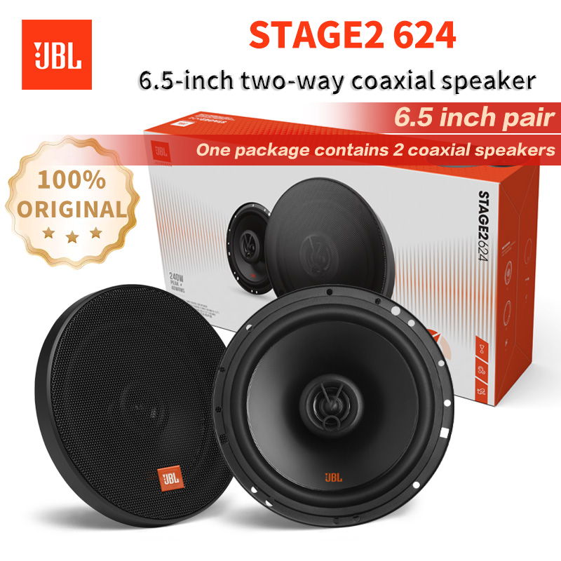 JBL 6,5-дюймовый Hi-Fi коаксиальный динамик полнодиапазонный автомобильный динамик сабвуфер высокие средние частоты музыкальный стереодинамик