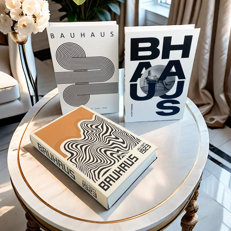 Декоративные книги Bauhaus, открытая роскошная коробка для хранения поддельных книг, домашний декор, Матисс, бохо, Моне, журнальный столик, полка, украшение интерьера