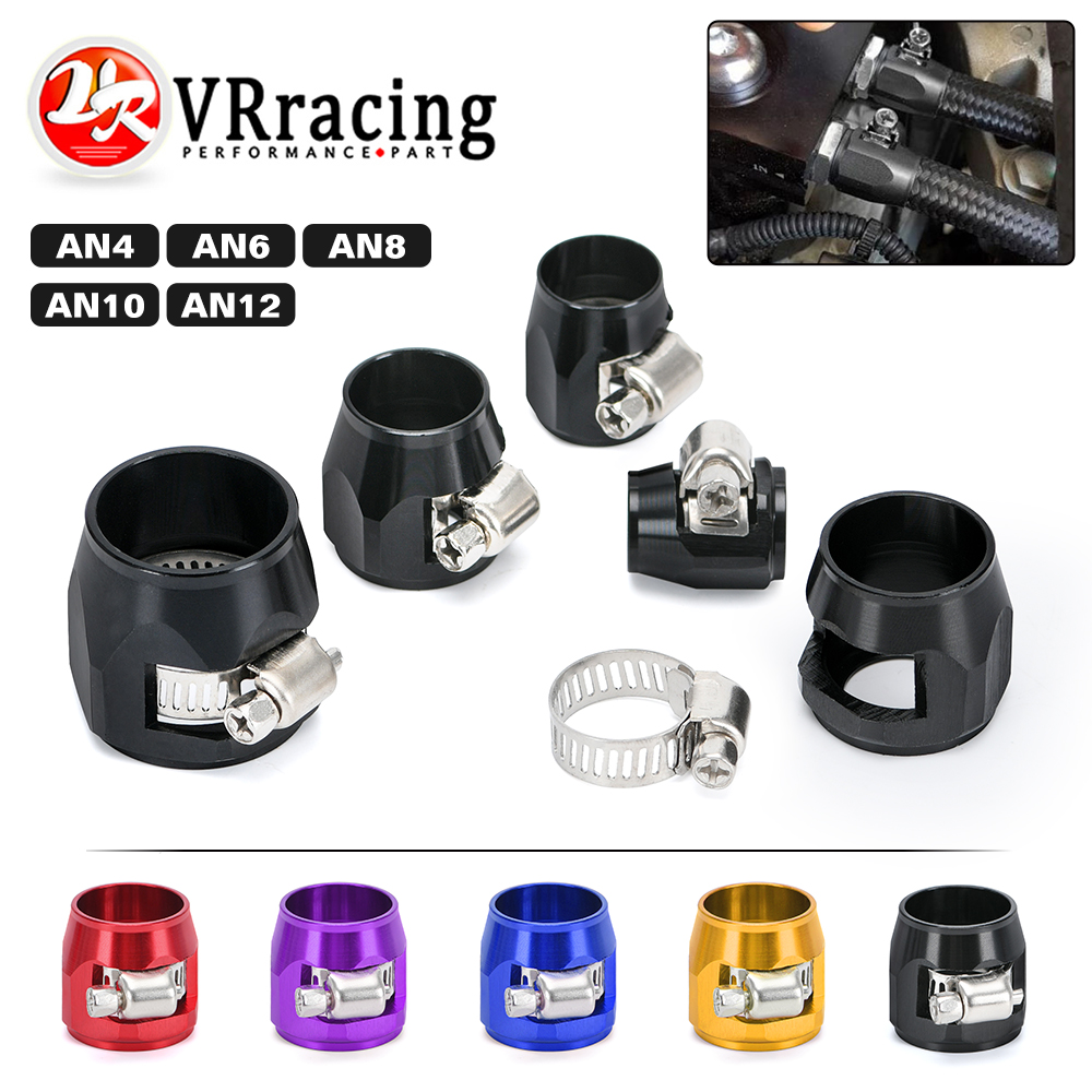 1pc an4 an6 an8 an10 an12 braçadeira de acabamento de mangueira de carro radiador modificado clipe de tubo de combustível fivela universal braçadeiras de mangueira finalizador de extremidade de óleo