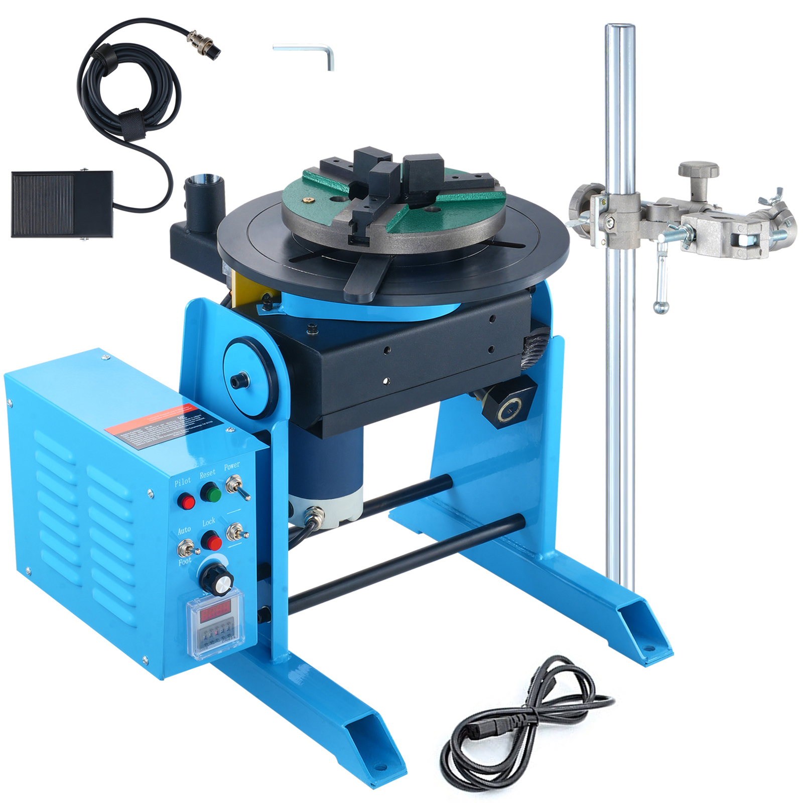 Posisioner Pengelasan Rotary SucceBuy 30KG 0-90 °   Meja Putar Posisi Pengelasan 1-12rpm Penyangga Obor Las untuk Pemotongan