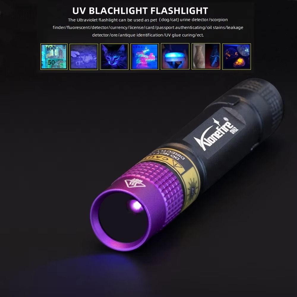 365/395 нм УФ-фонарик Blacklight Мини-ультрафиолетовый фонарик Деньги Руда Моча домашних животных Невидимые чернила Маркер Пятно Детектор скорпиона Лампа