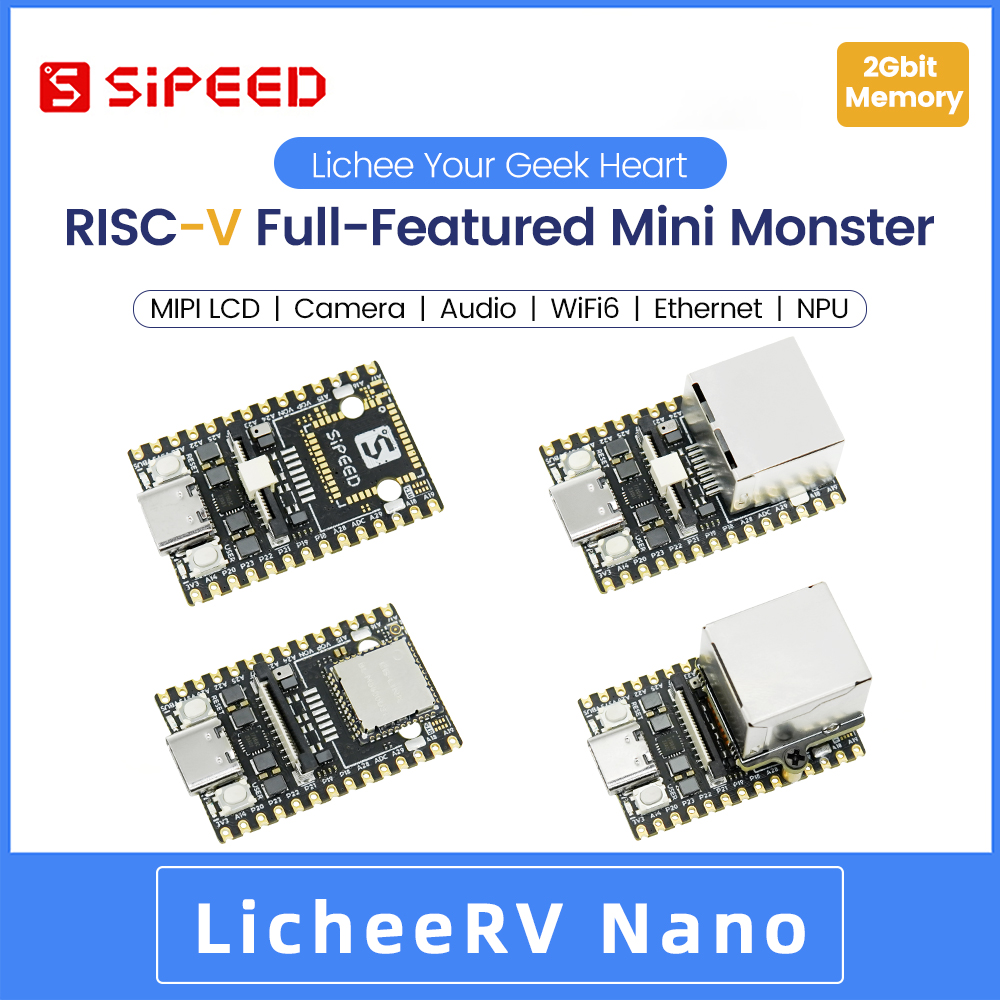 Sipeed LicheeRV Nano LicheeRV Claw  PicoClaw SG2002 WIFI6 Ethernet AI Visual RISCV