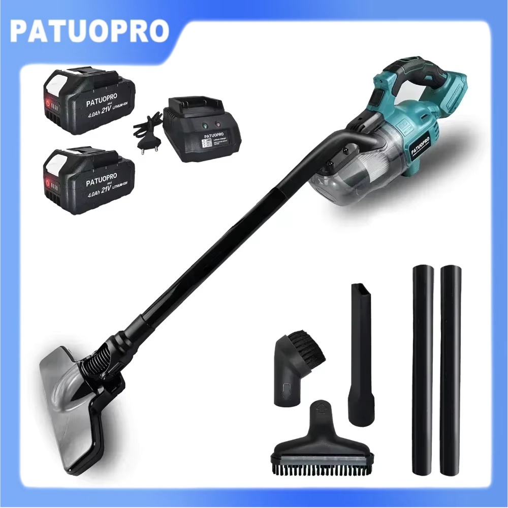 Aspirapolvere portatile senza fili Portatile per pavimenti duri Tappeto per auto Macchina per la pulizia dei peli degli animali domestici Utensile elettrico per batteria Makita 18V