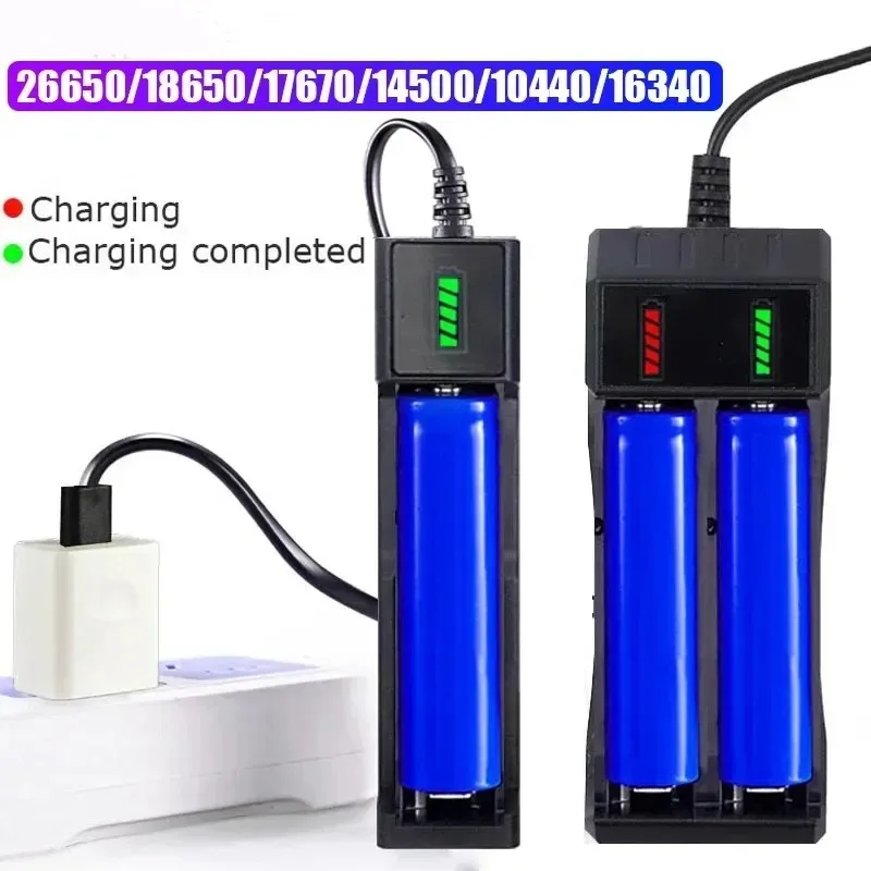 18650 14650 충전용 듀얼 18650 리튬 배터리 충전기, 1 슬롯, 2 슬롯, 4 슬롯, 4.2 V, 3.7 V