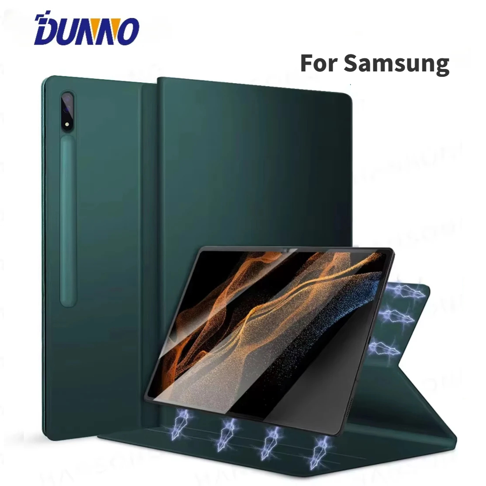 For Samsung Galaxy Tab Case For S7 S8 S9 11 S7 Plus S7 FE S8 Plus S9 Plus 12.4 S9 Ultra 14.6 Pen Holder Magnetic Cover