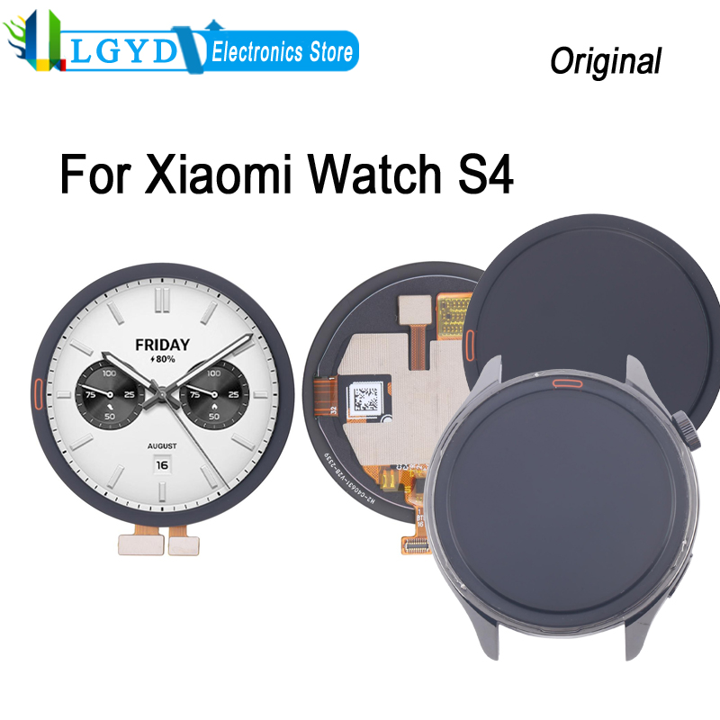 หน้าจอ AMOLED ขนาด 1.43 นิ้วสำหรับเสี่ยวมี่ วอทช์ Xiaomi Watch S4 47mm 2024, 60 เฮิร์ตสมาร์ทวอทช์จอแสดงผล LCD หน้าจอสัมผัสดิจิไทเซอร์ซ่อมเปลี่ยนชิ้นส่วน