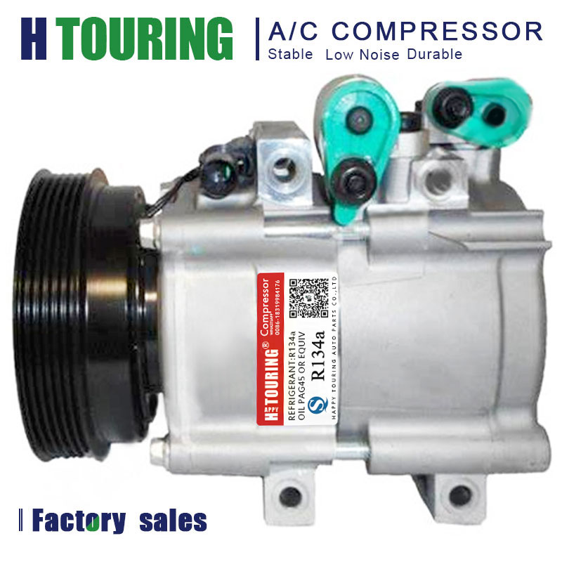 Compressor AC para Mahindra Suv500 XUV500 XUV 500 HS18 Carro de ar condicionado F500WBABA03 1203AAA00611N