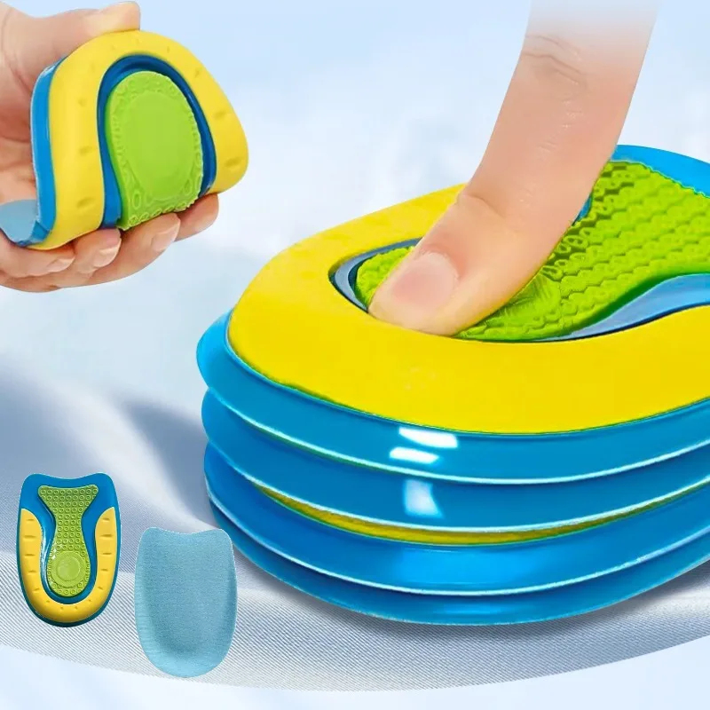 Sol Sepatu Silikon Gel untuk Tumit Bengkak, Fasciitis Plantar, Pereda Nyeri, Bantalan Tumit, Penambah Tinggi