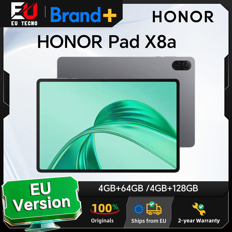 HONOR Pad X8a, EU-Version WLAN-Tablet, 11 Zoll, hohe Bildwiederholrate, Augenschutz, 8300 mAh Akku, Quad-Lautsprecher mit großer Schallwelle