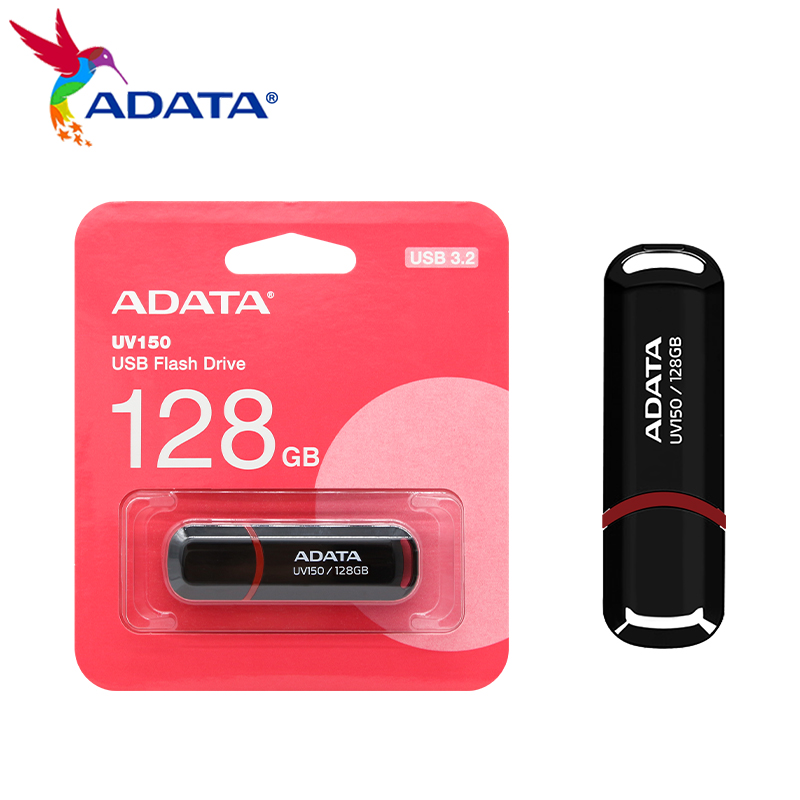 ADATA UV150 USB3.2 Высокоскоростная флэш-накопитель USB Plug And Play Легкая портативная USB-накопитель Черный 256 ГБ 128 ГБ 64 ГБ 32 ГБ