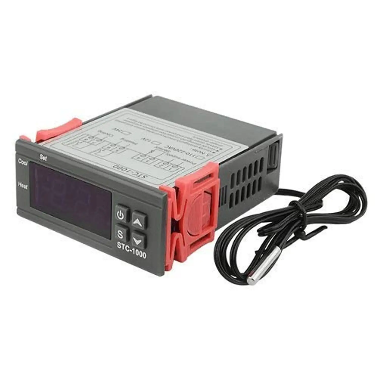 STC 1000 LED termostato digital para incubadora controlador de temperatura termostato relé aquecimento resfriamento 12V 24V 110V 220V