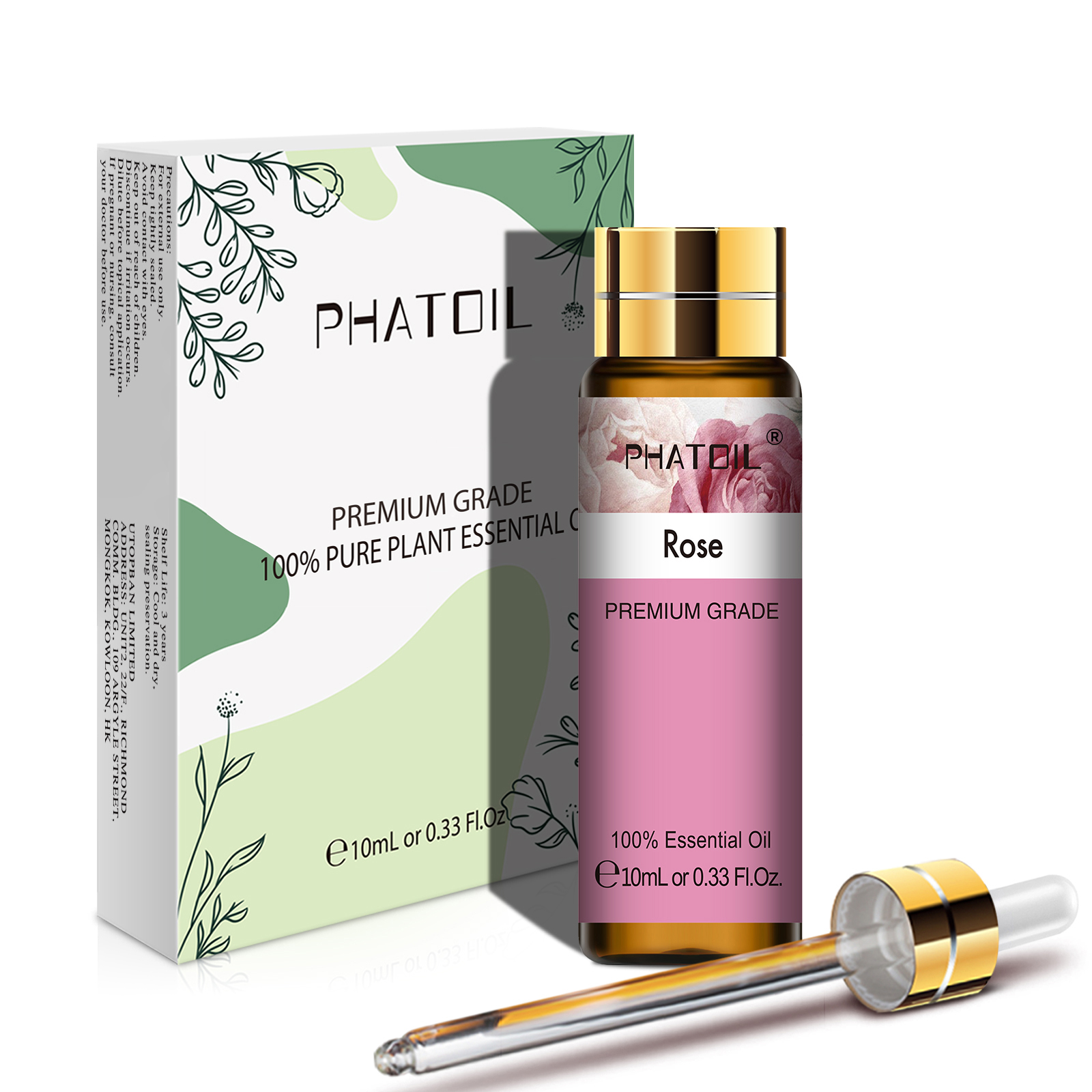 PHATOIL 10 мл розовые ванильные Neroli Spearmint чистые натуральные эфирные масла диффузор массажные спа-свечи мыло аромат ароматическое масло